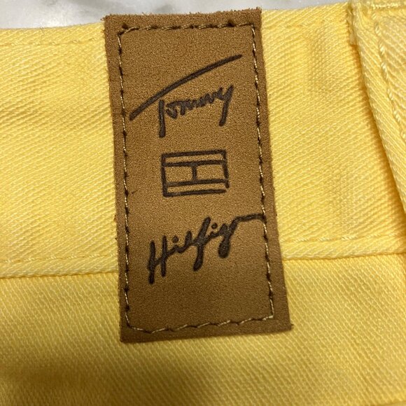 NWT Tommy Hilfiger Stretch Hipster Boot Yellow Size 8 Jeans - Picture 9 of 10